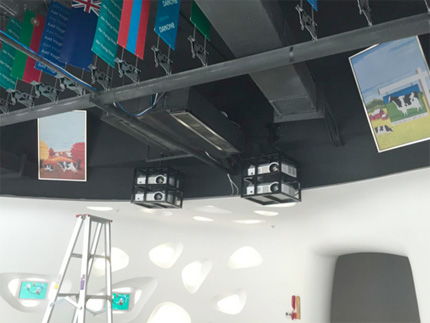 NEC新品激光商务投影机点亮蒙牛展厅，引领商务投影市场新潮流